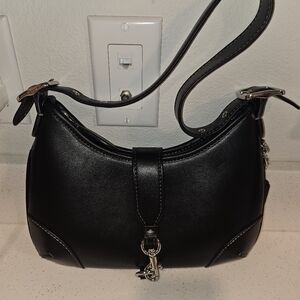 Black Leather Shoulder Bag